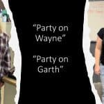 Picture of two IFS employees dressed up in Wayne & Garth costumes for Halloween