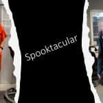 Picture of two IFS employees dressed up in costume for Halloween